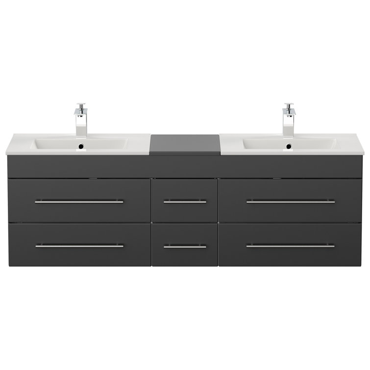 Ivy Bronx Drew 1500mm Wall Mount Vanity Unit & Reviews Wayfair.co.uk